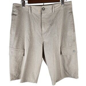 BKE Hybrid Shorts Mens 32w Tan Khaki Standard Fit TS001822M Walkshorts